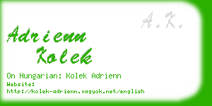 adrienn kolek business card